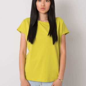 Lime Solid Color T-Shirt Nadia