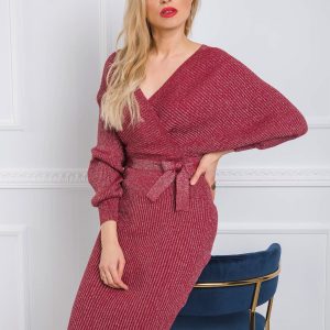 Burgundy Georgina dress