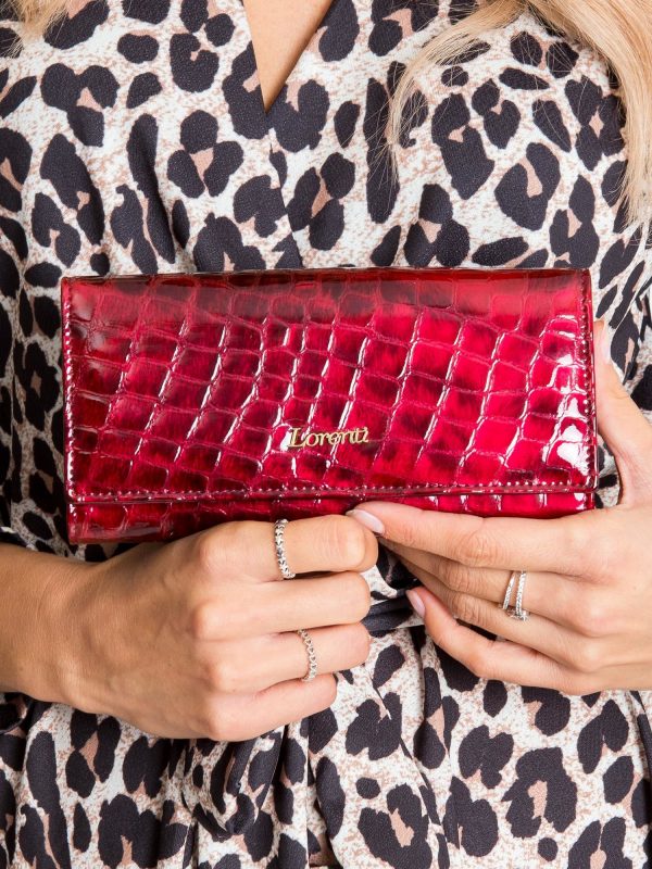 Red Patent Leather Wallet