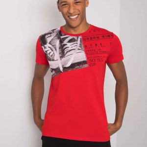 Red Kendrick Cotton T-Shirt