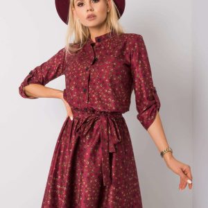 Burgundy Meddis dress