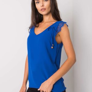 Cobalt Sapphire Lace Top