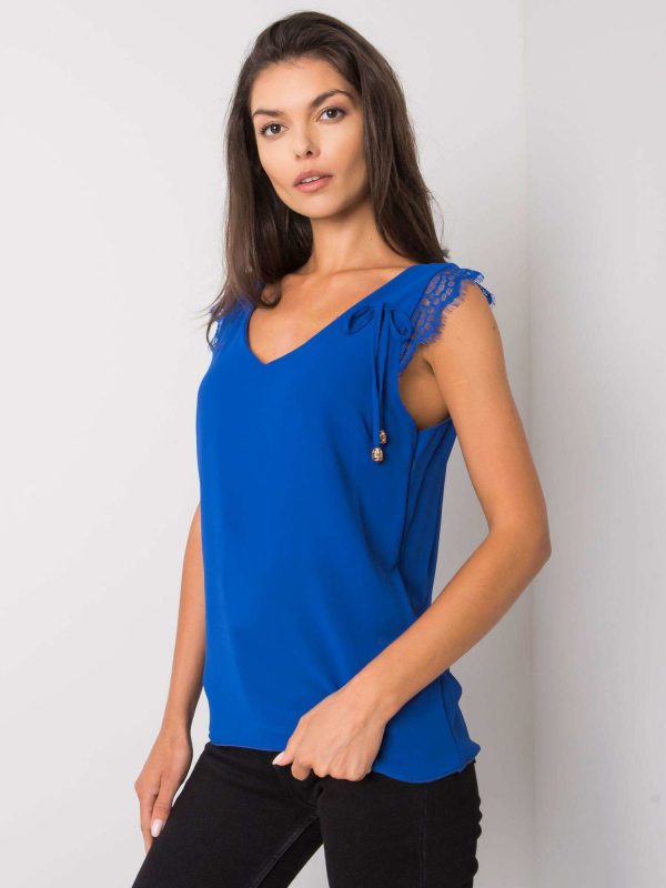 Cobalt Sapphire Lace Top