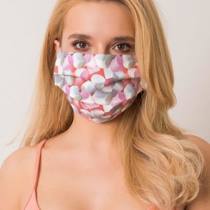 Protective mask with colorful print