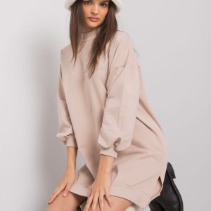 Light beige women's cotton dress Maretta RUE PARIS