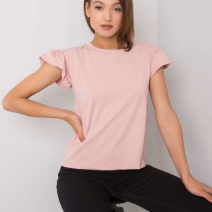 Dirty pink cotton blouse Ansley RUE PARIS