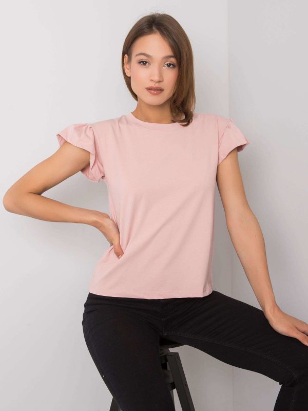 Dirty pink cotton blouse Ansley RUE PARIS