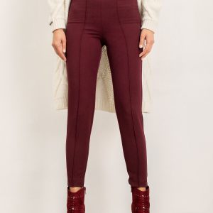 RUE PARIS Cassie Burgundy pants