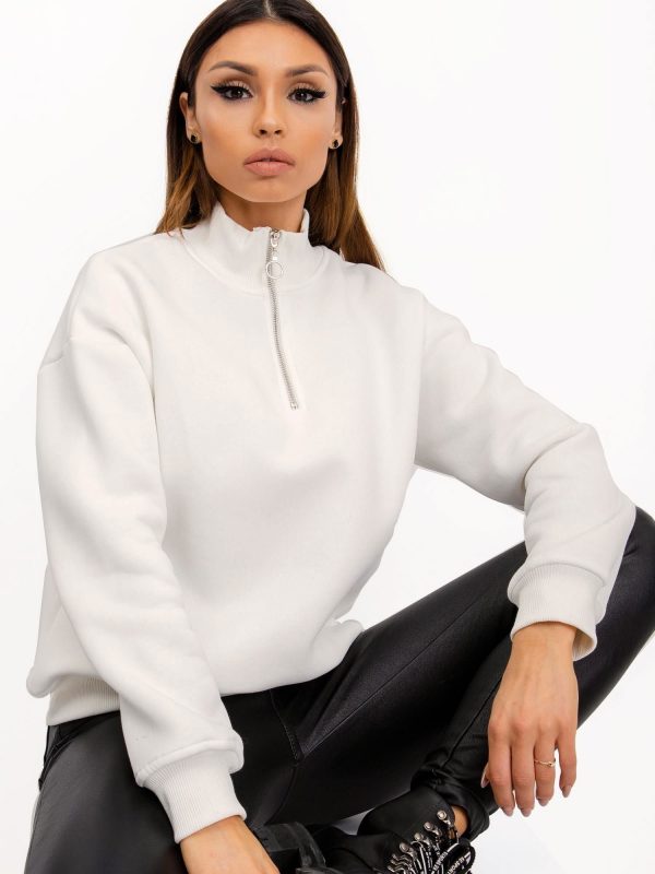 RUE PARIS White Sweatshirt Ayla