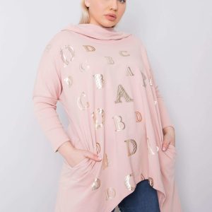 Aina Dirty Pink Plus Size Hoodie