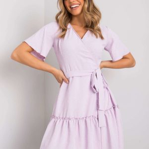 Lachelle Light Purple Ruffle Dress