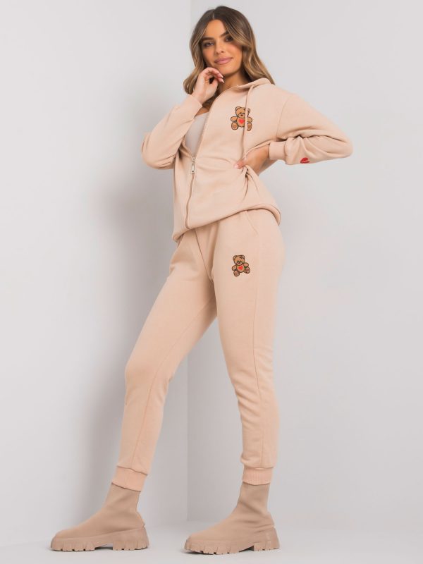 Beige women's sweatsuit set Divyana