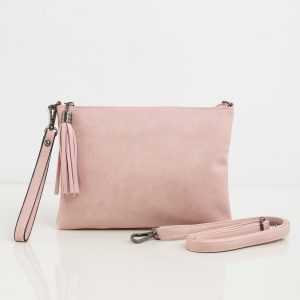 Pink eco-leather handbag