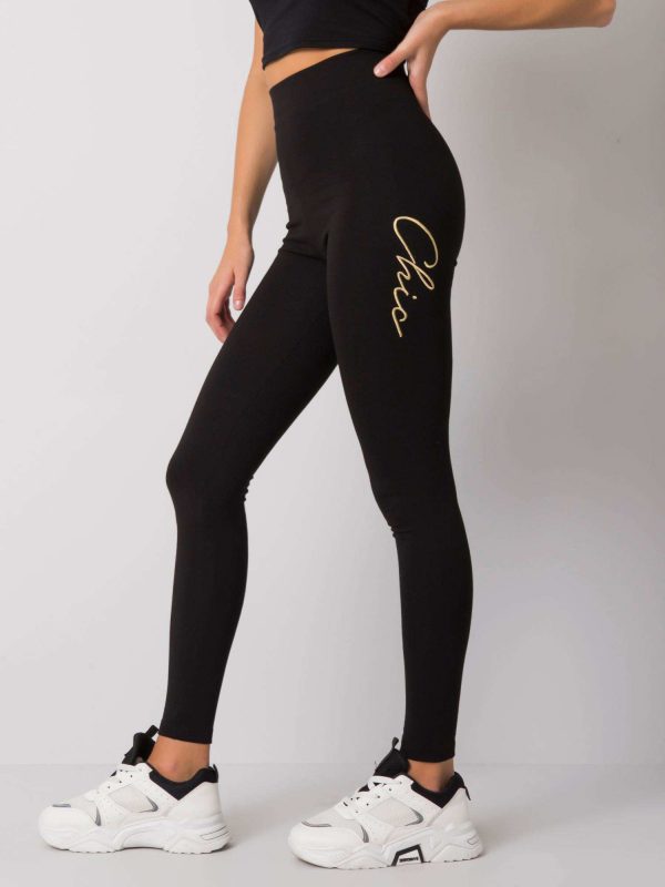 Avya RUE PARIS black high waist leggings