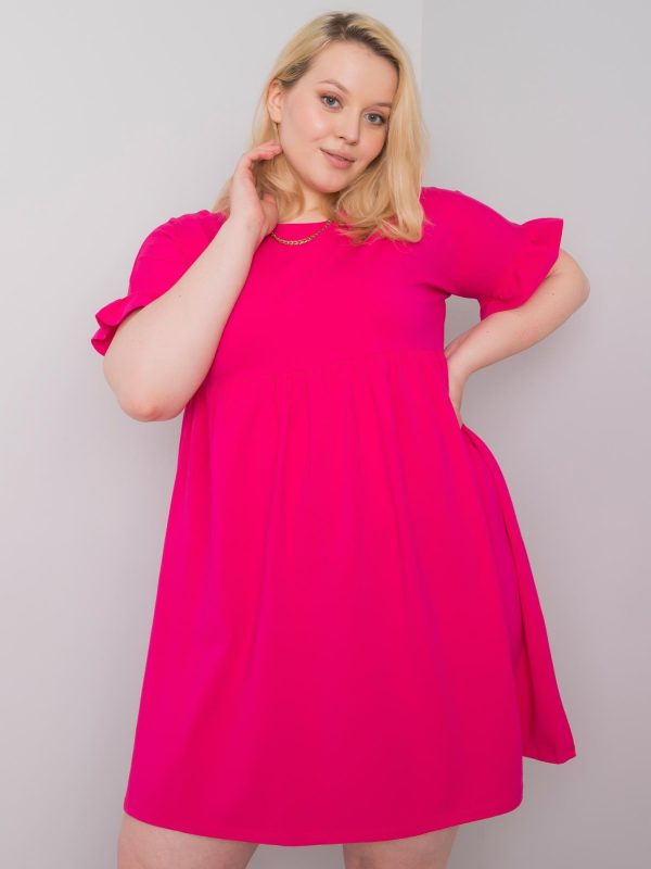 Chiara Fuchsia Plus Size Dress