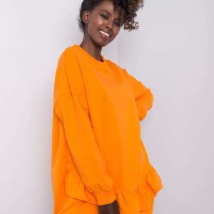 Orange hooded sweatshirt Sanvi