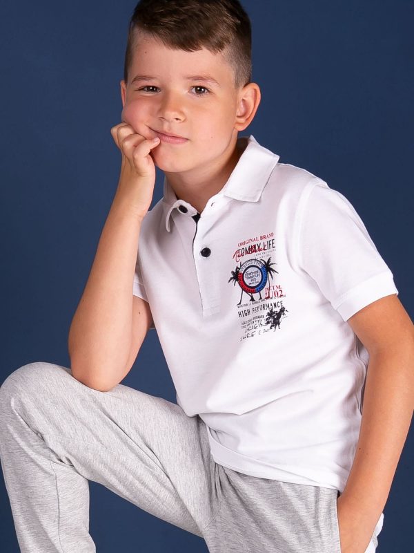 TOMMY LIFE White boy's polo shirt