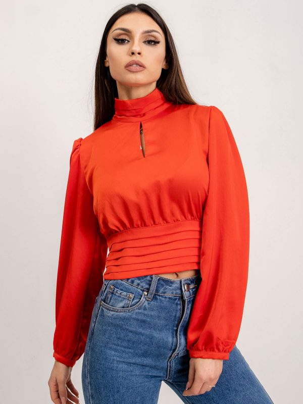 BSL Red Blouse with Binding