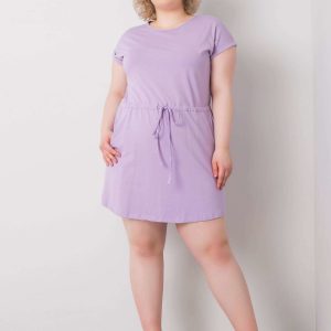 Light Purple Mini Dress Plus Size Basic Kori