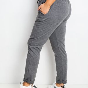 Dark Grey Plus Size Pants Savage