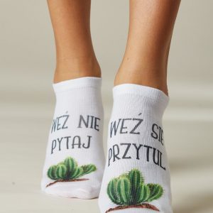 Women's socks with cactus