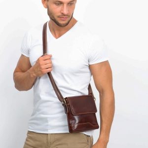 Brown Mens Messenger Bag