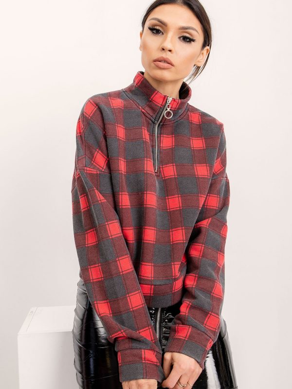 BSL Red Plaid Sweatshirt