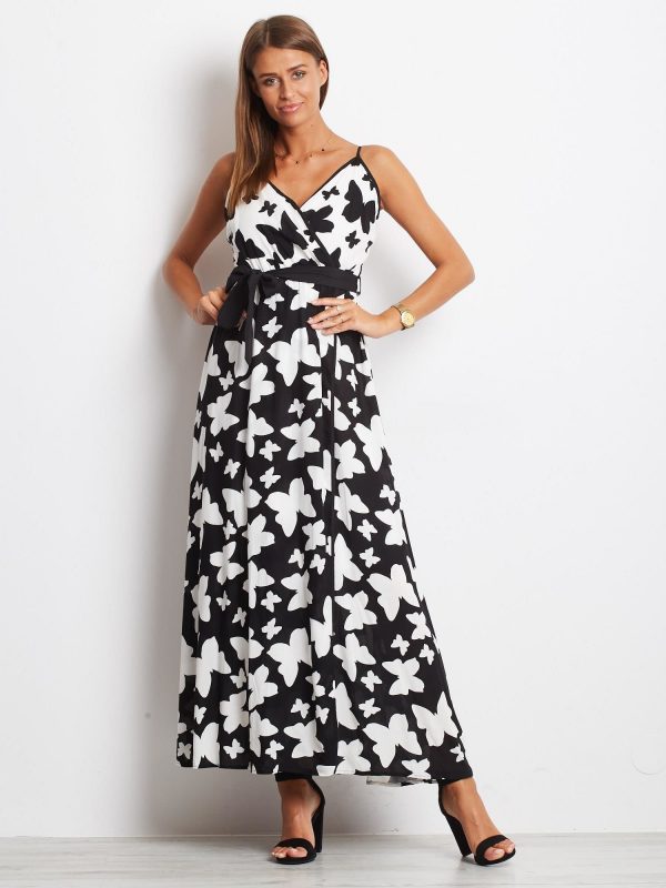 Black and white Butterflies dress