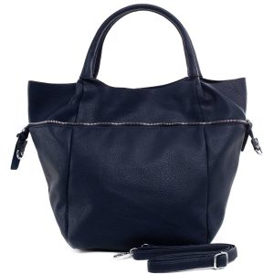 Navy blue shopper bag