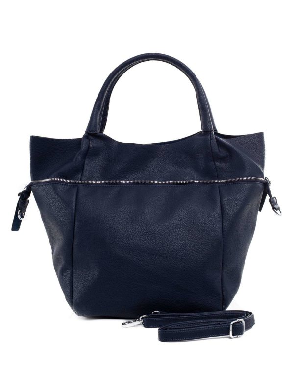 Navy blue shopper bag