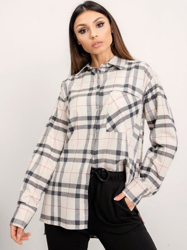 BSL Beige Plaid Shirt