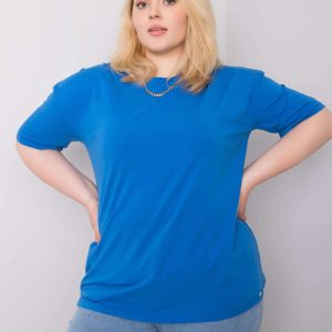 Dark blue t-shirt plus size Gaia