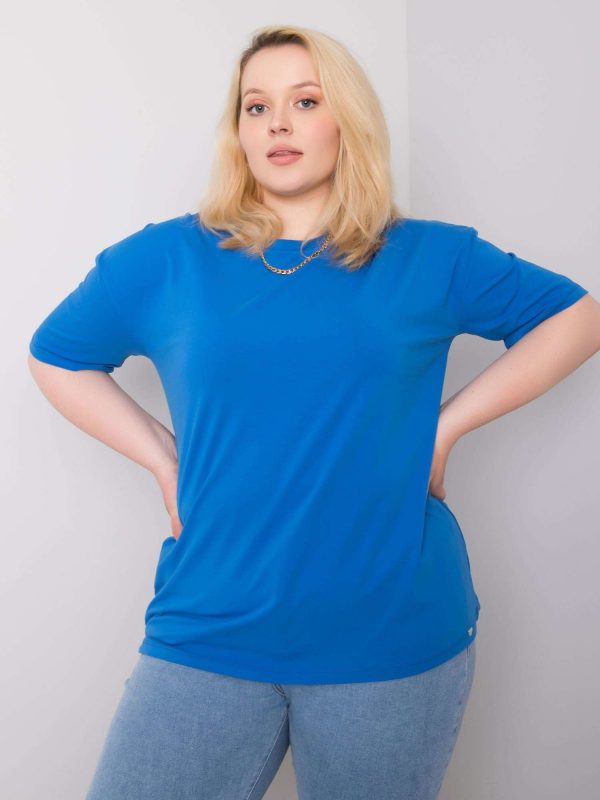 Dark blue t-shirt plus size Gaia