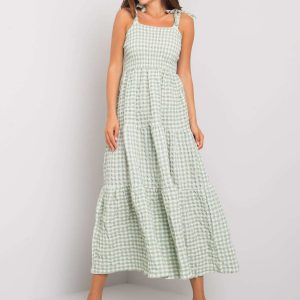 Michel's green checkered dress RUE PARIS