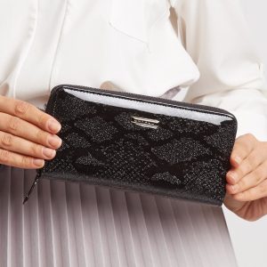 Black Patent Leather Wallet