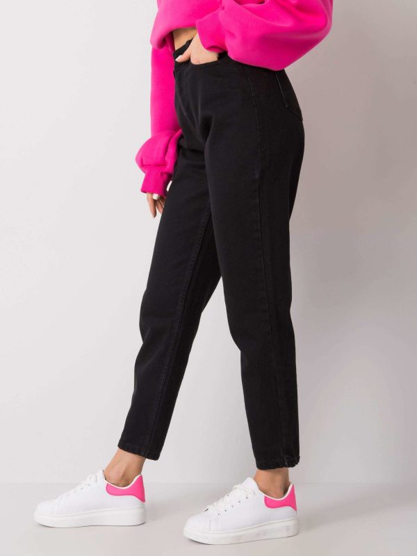 Black mom fit jeans Berry RUE PARIS