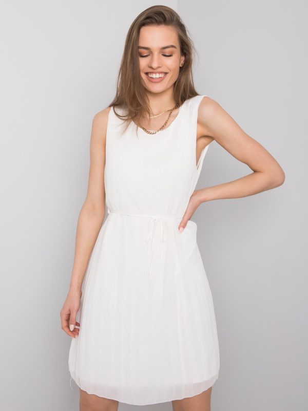 Monza SUBLEVEL white pleated dress