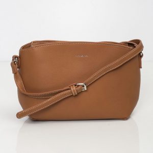 Brown eco leather handbag