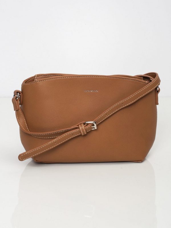 Brown eco leather handbag