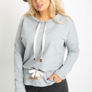 Khloe's grey plus size blouse