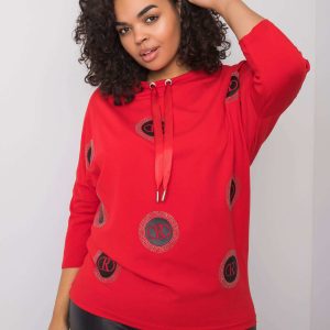 Red Kaylan Cotton Blouse