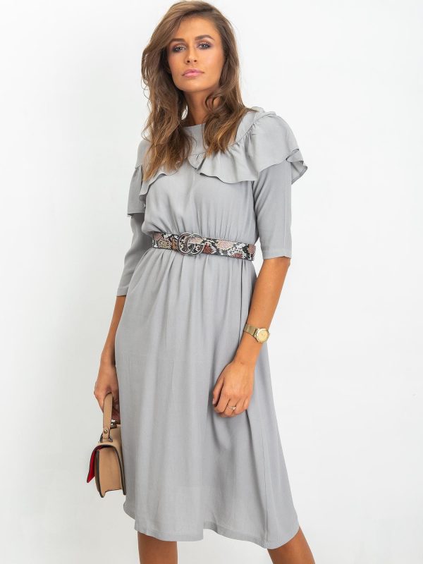 RUE PARIS Grey dress Nesty