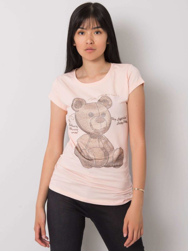 Light pink t-shirt with Misha applique