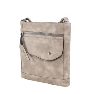 Dark Beige Women's Eco Leather Shoulder Bag