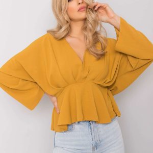 Raquela mustard blouse