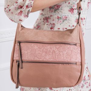 Dirty pink bag made of eco-leather