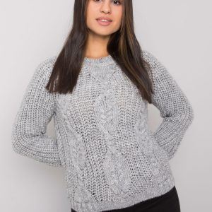 Gray knitted sweater Axton RUE PARIS