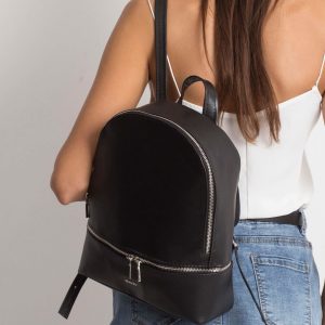 Black Leather Backpack