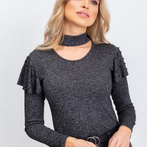 Everly Graphite Blouse