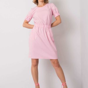 Merline Pink Striped Dress